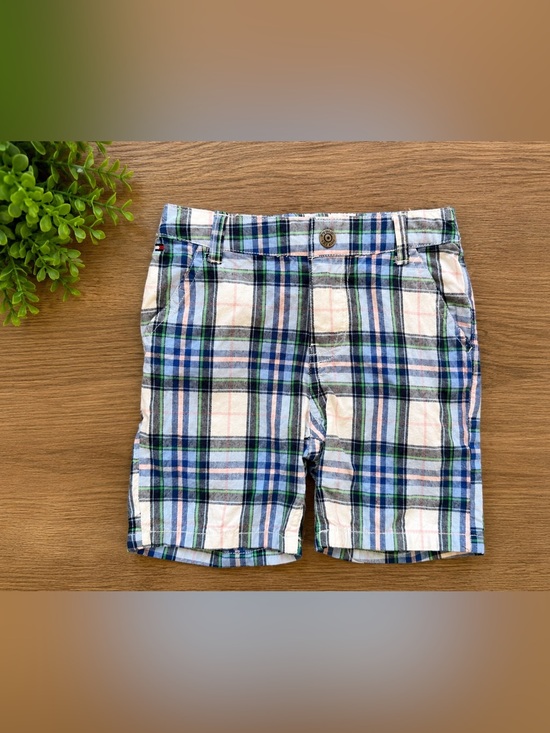 Tommy Hilfiger Other - Tommy Hilfiger Toddler Plaid Shorts 24M Blue Green Pink Preppy Summer
